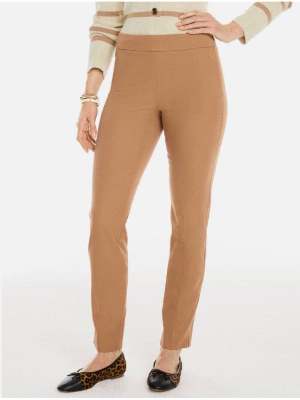 Talbots Chatham Ankle Pants in Tan, Size 4 – New Without Tags